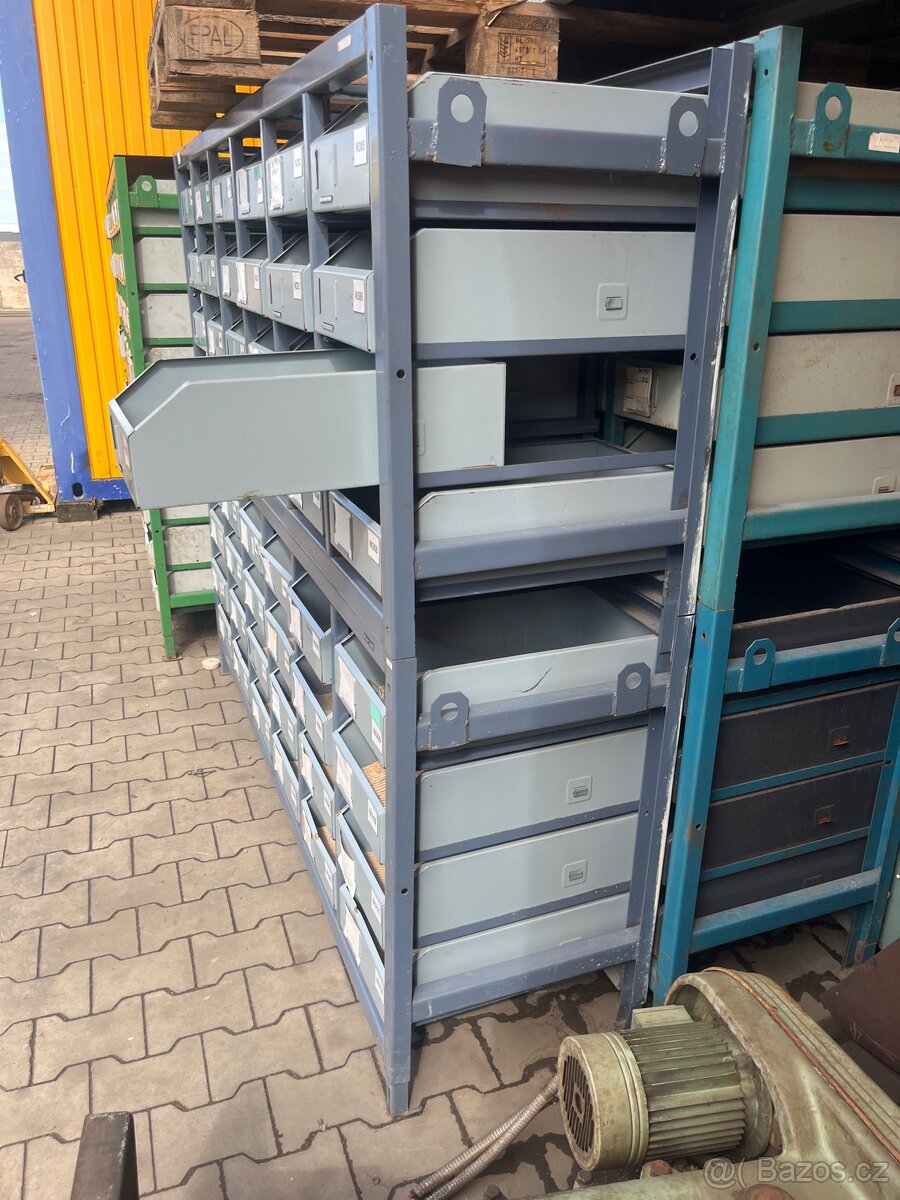 Zásuvkový,šuplíkový regál - 4