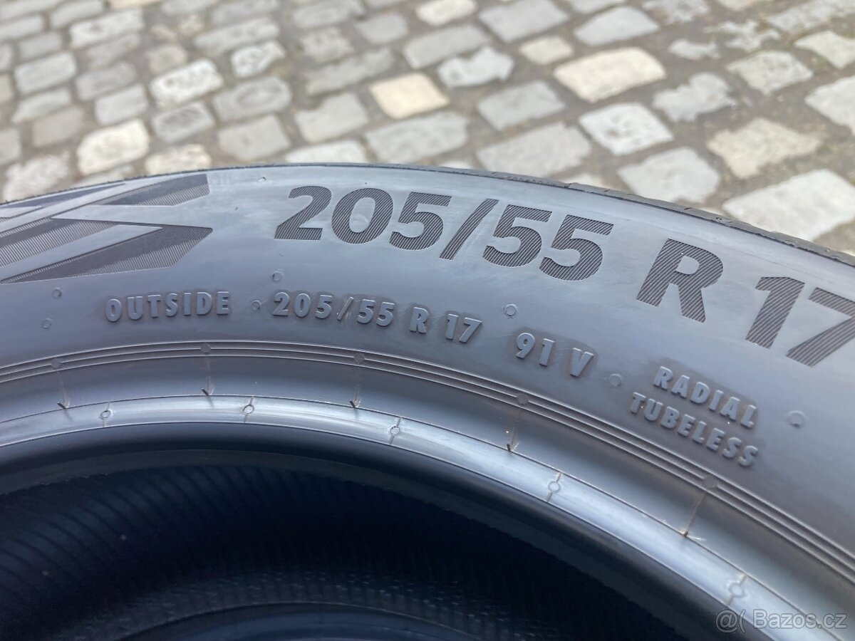 4ks letních pneumatik CONTINENTAL 205/55R17 91V DOT2024 - 4