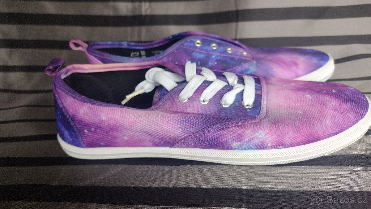 nové plátěné tenisky ARDENE vesmír v.9/40 - 4