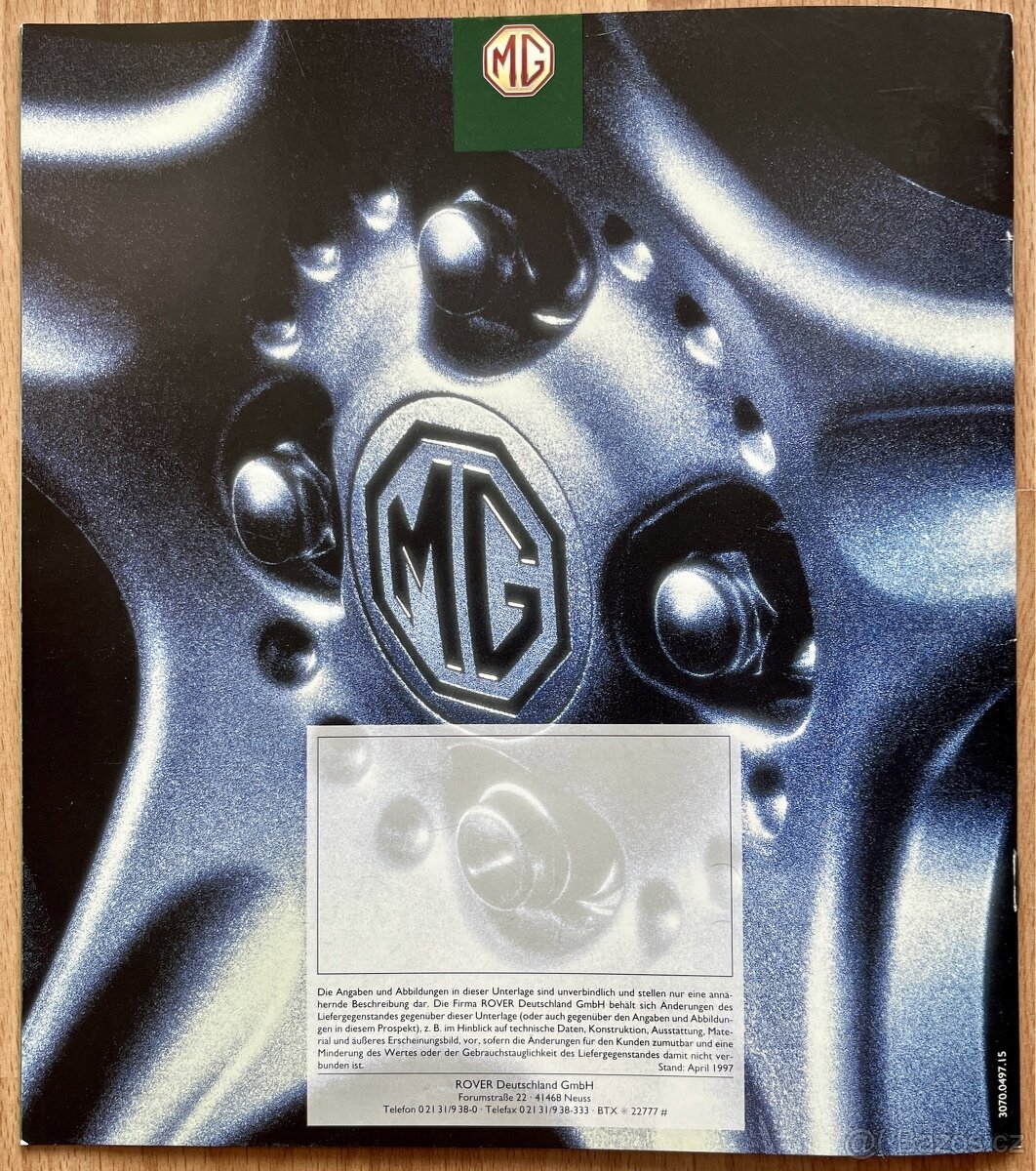 Prospekt MG/MGF prislusenstvi 1997 - 4