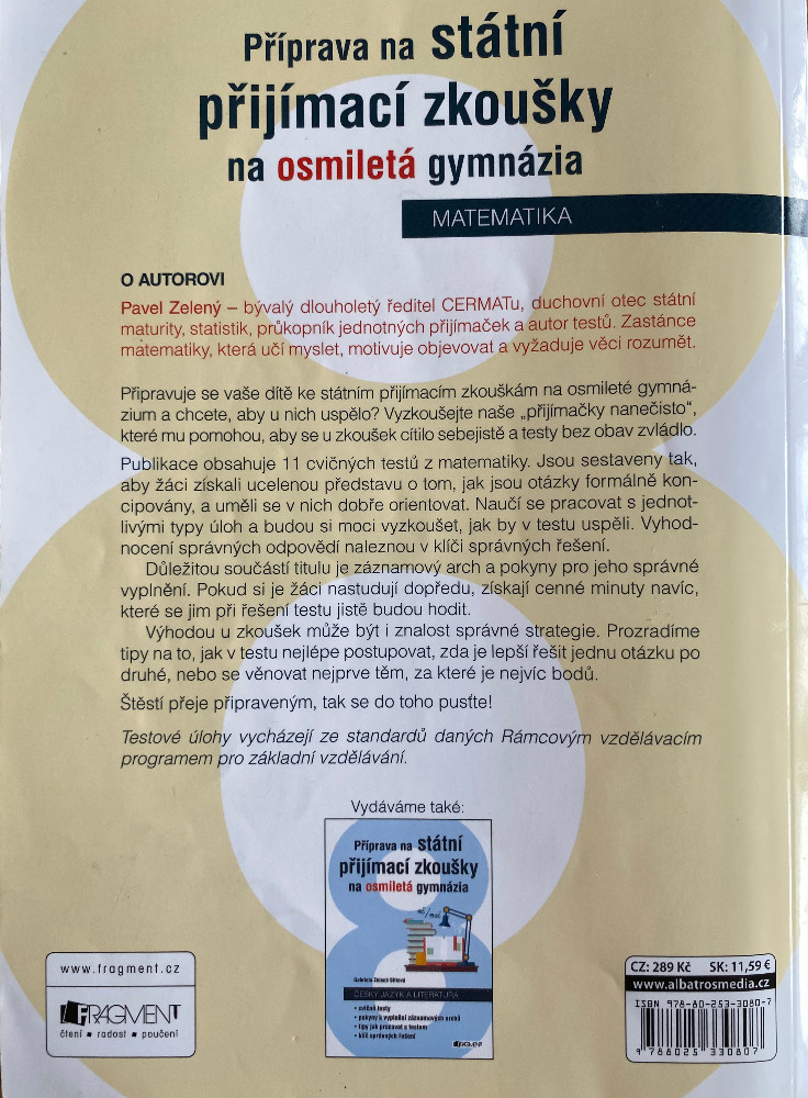 Učebnice - přijímací zkoušky na gymnázia - 4