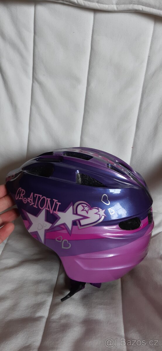 Detska prilba na kolo Cratoni vel.49-53cm s blikackou - 4