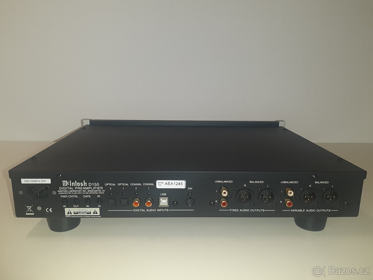Predám predzosilovač s DAC prevodníkom McIntosh D150 - 4