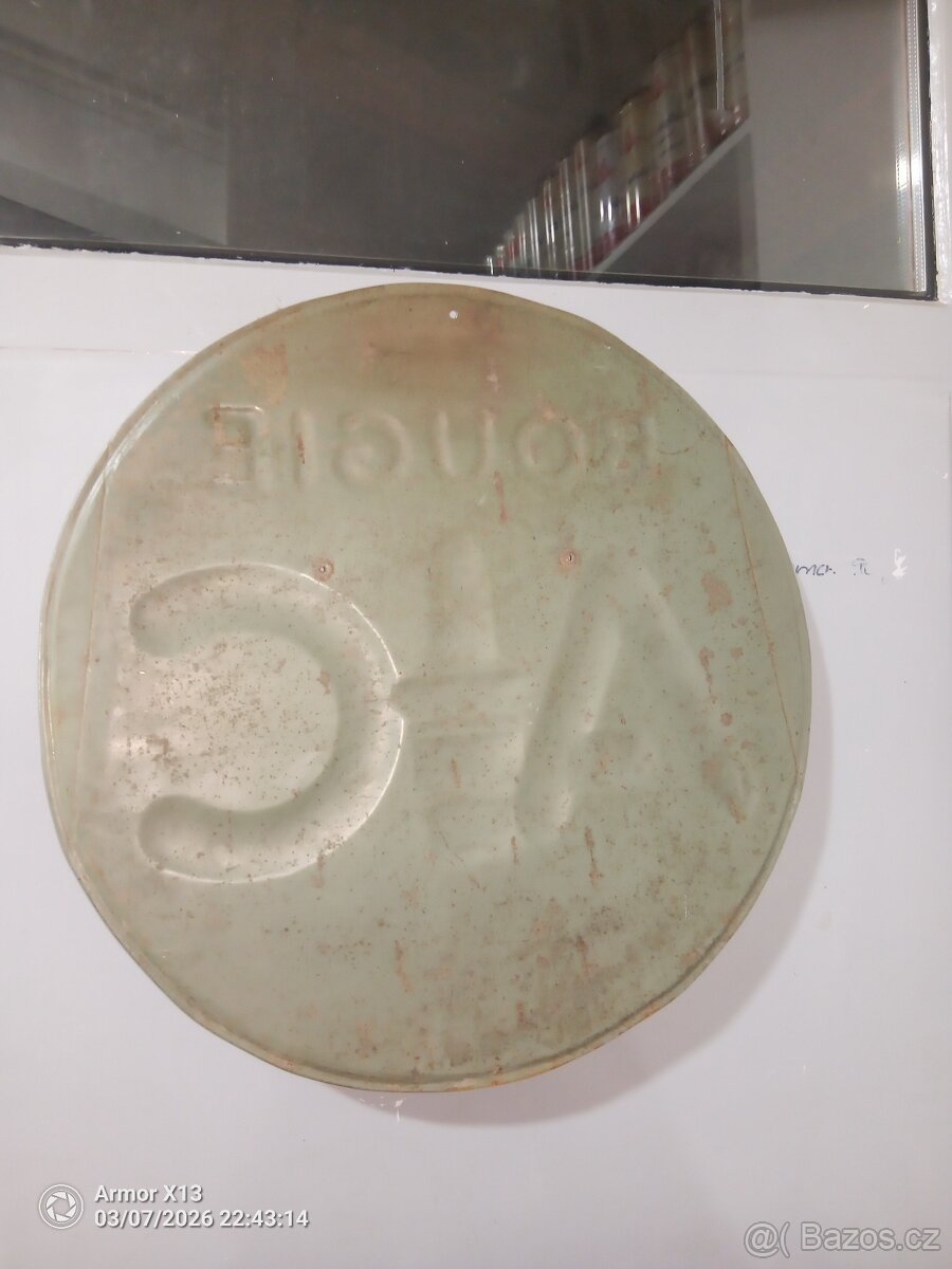 originál stará cedule AC svíčky - 4