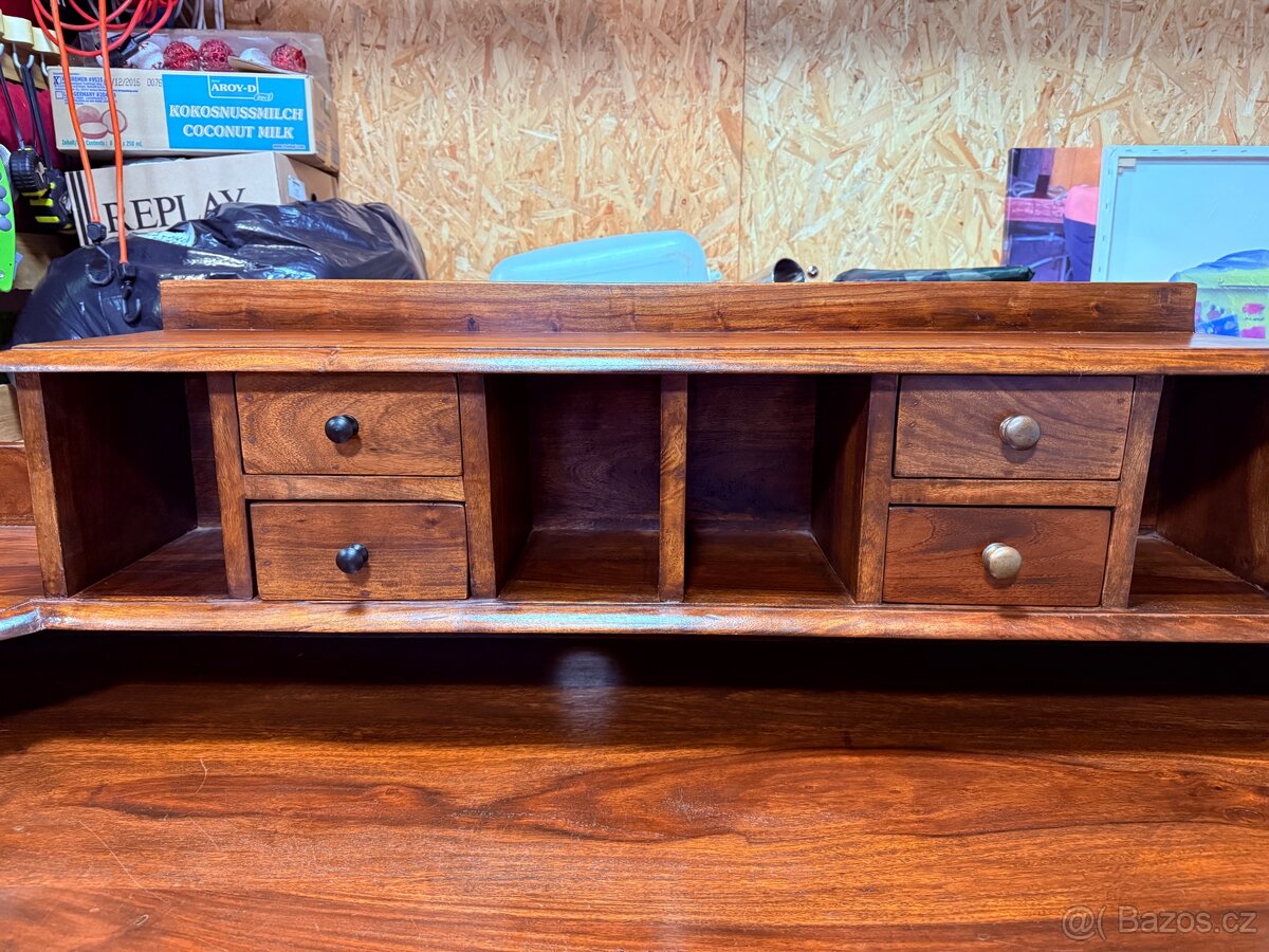 Teakový psací stůl - 4