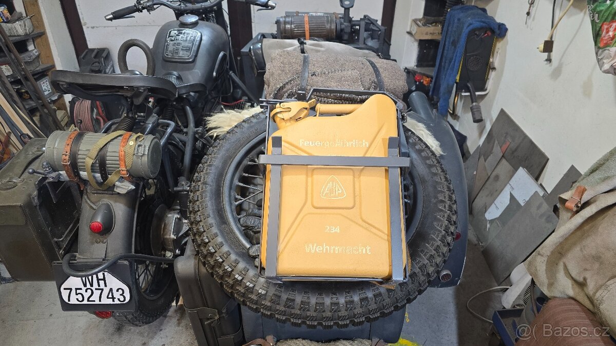 Wehrmacht koš + uchycení pro kanystr 10l - 4