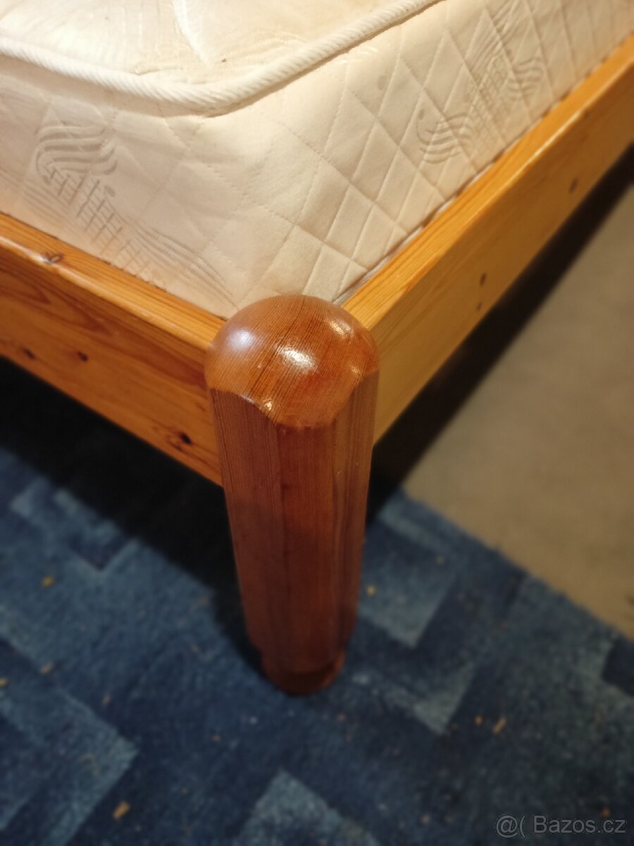 Moderní selská postel 180 plus noční stolek - 4