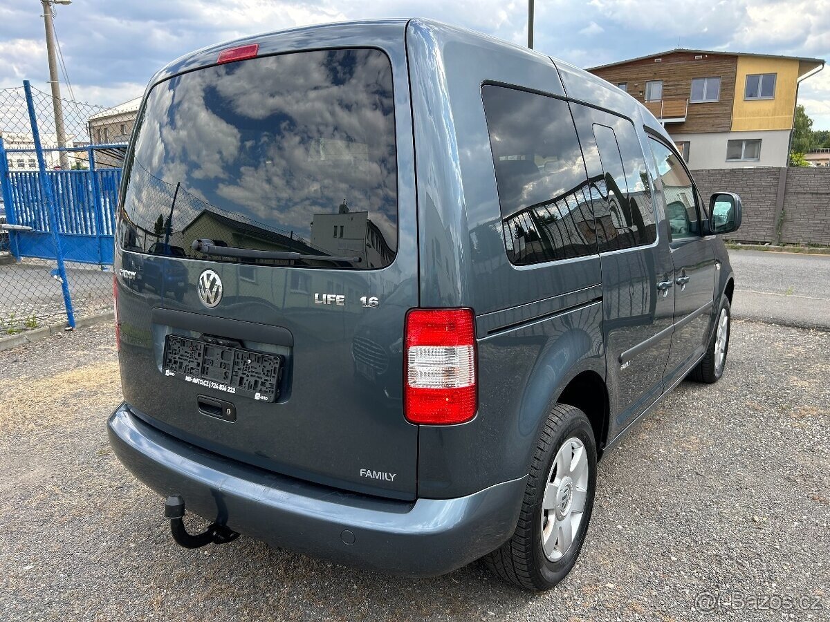 VW CADDY 1.6 75KW 2008 DIGI KLIMA VYHŘÍVANÉ SEDADLA 7 MÍST - 4