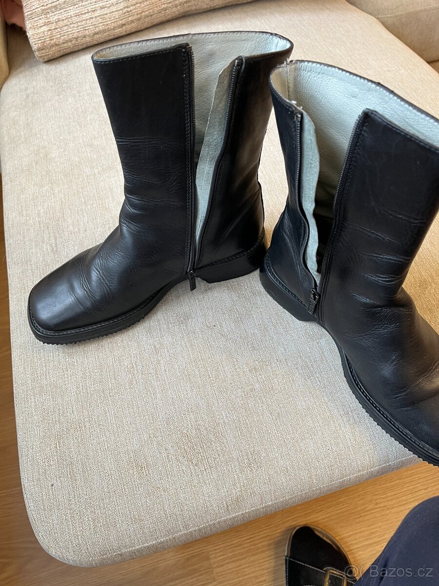 Kožené kozačky zn. Vaga Bond - 4