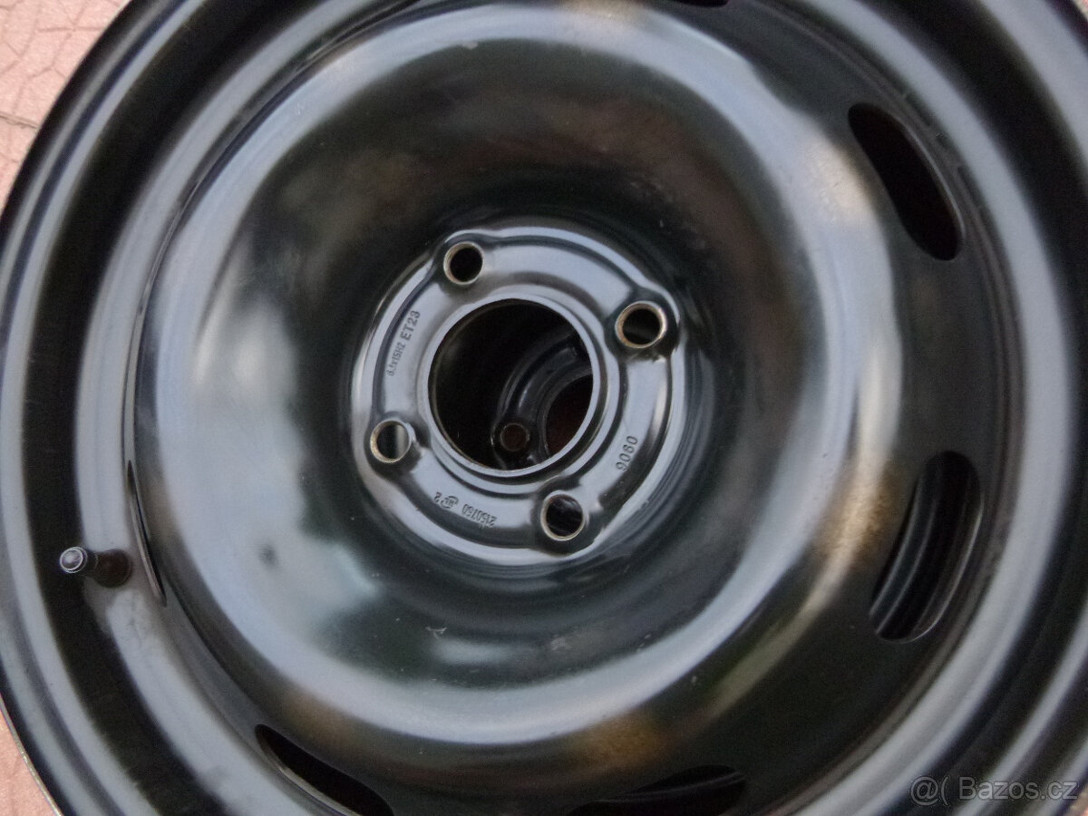 Plechové disky kola sada Citroen Peugeot 4x108 6Jx15 ET23 - 4