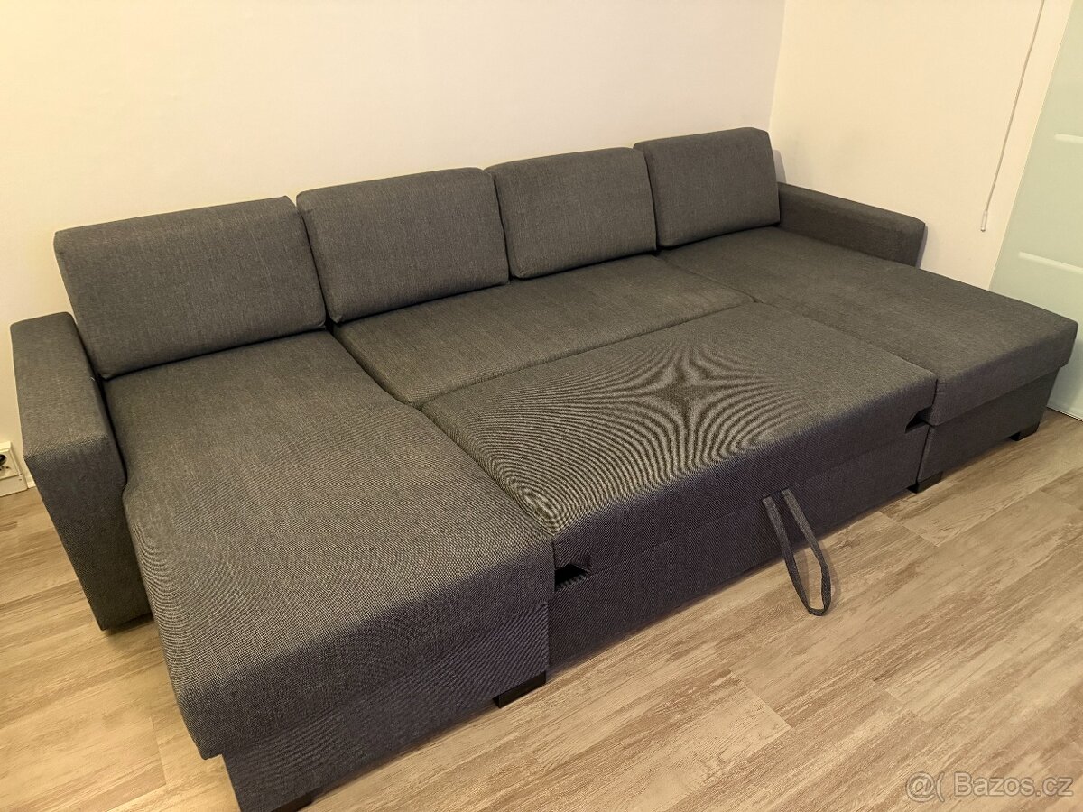 Sedací souprava - rozkládací s úložným prostorem - 4