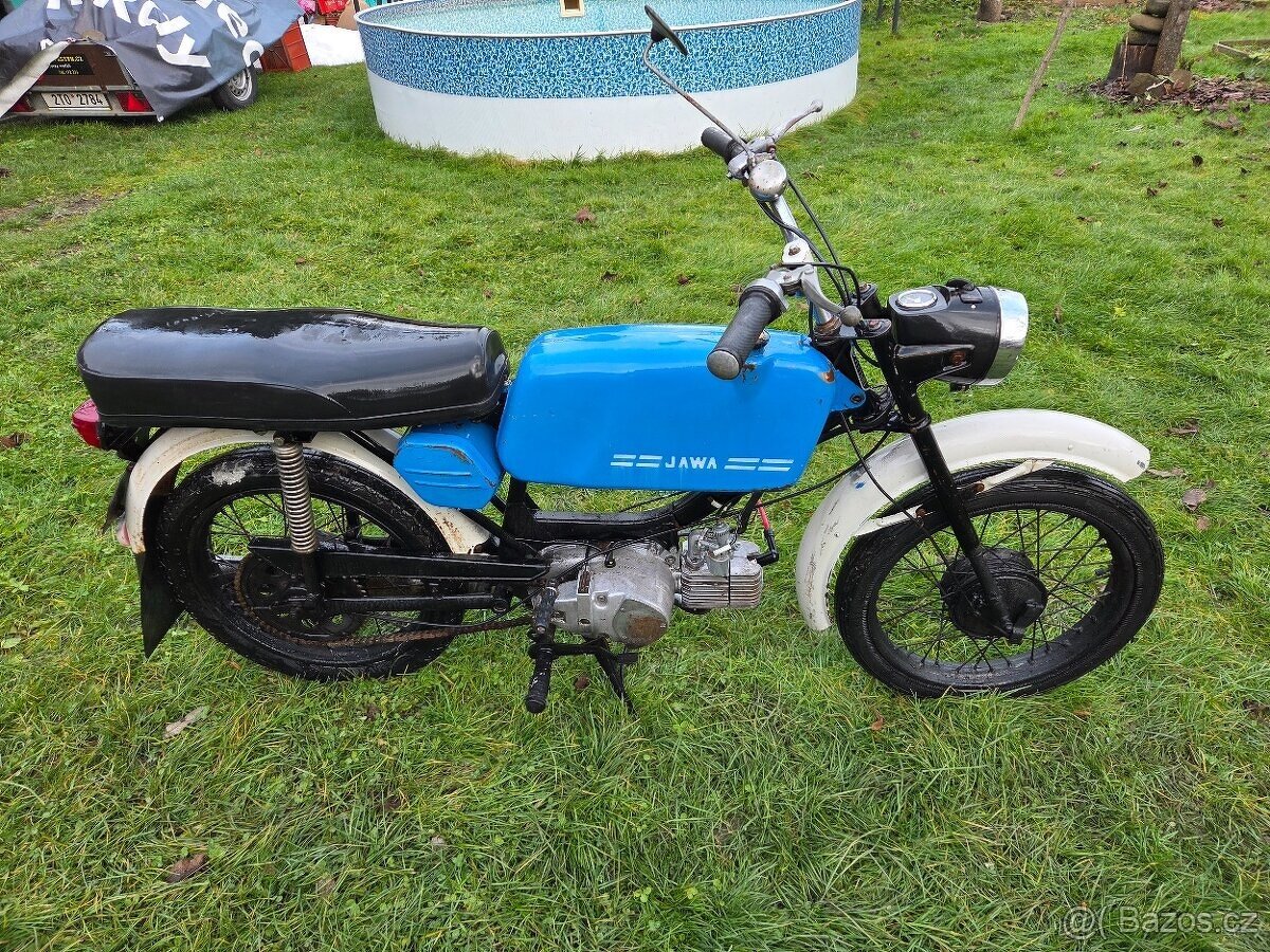 Jawa 23 Mustang bez TP, modrý původní 2. - 4