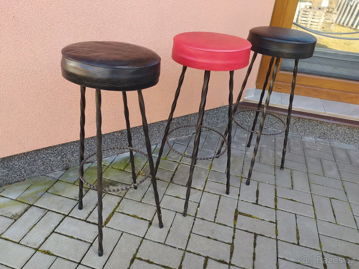 BAROVÉ ŽIDLE - 3ks - 4