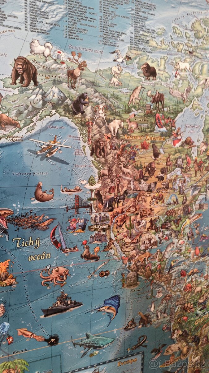 Nástěnná mapa světa - 4