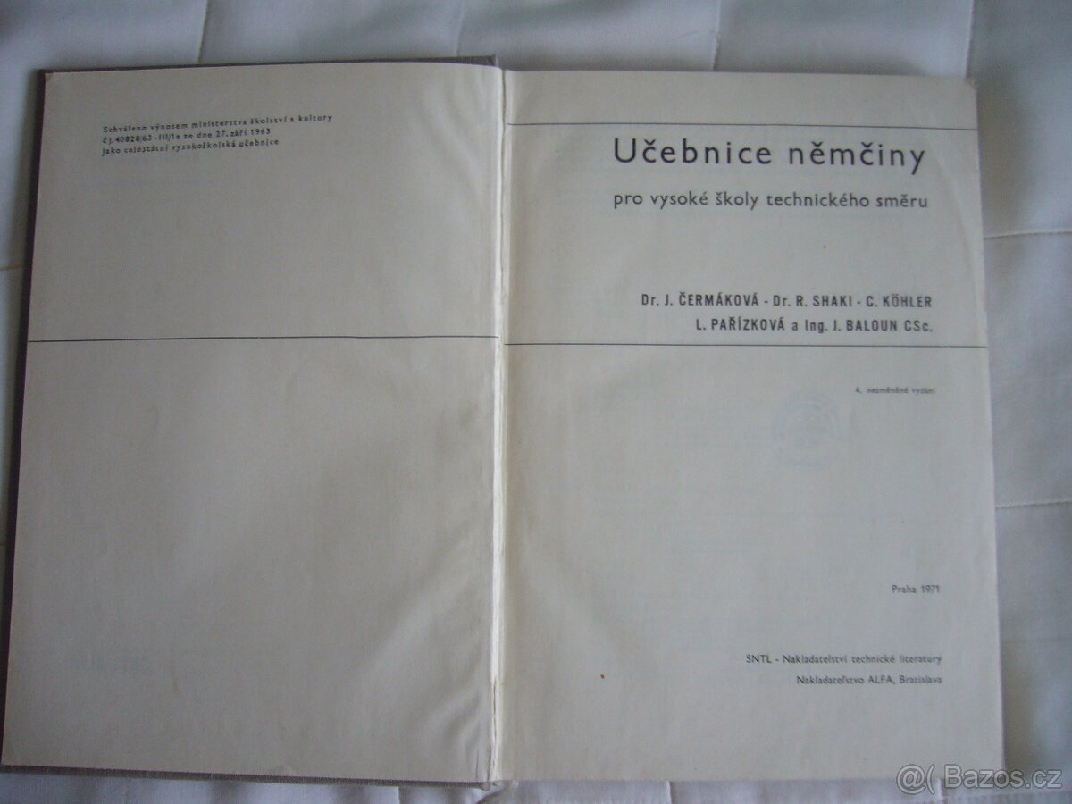 UČEBNICE NĚMČINY PRO VYSOKÉ ŠKOLY TECHNICKÉHO SMĚRU - 4