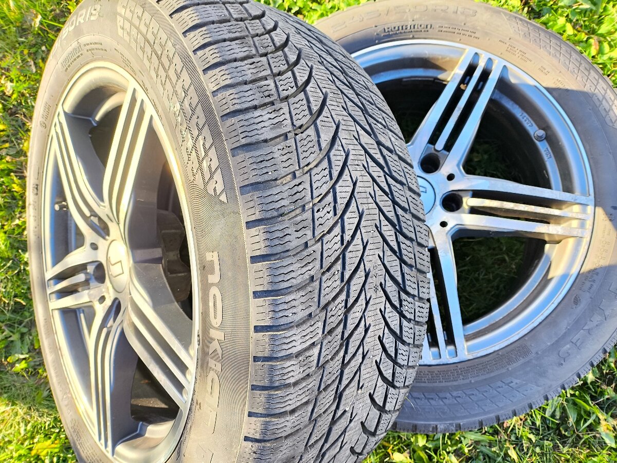Alu disky 8Jx18 ET43 + NOKIAN 245/50 R18 – BMW X3/X4 - 4