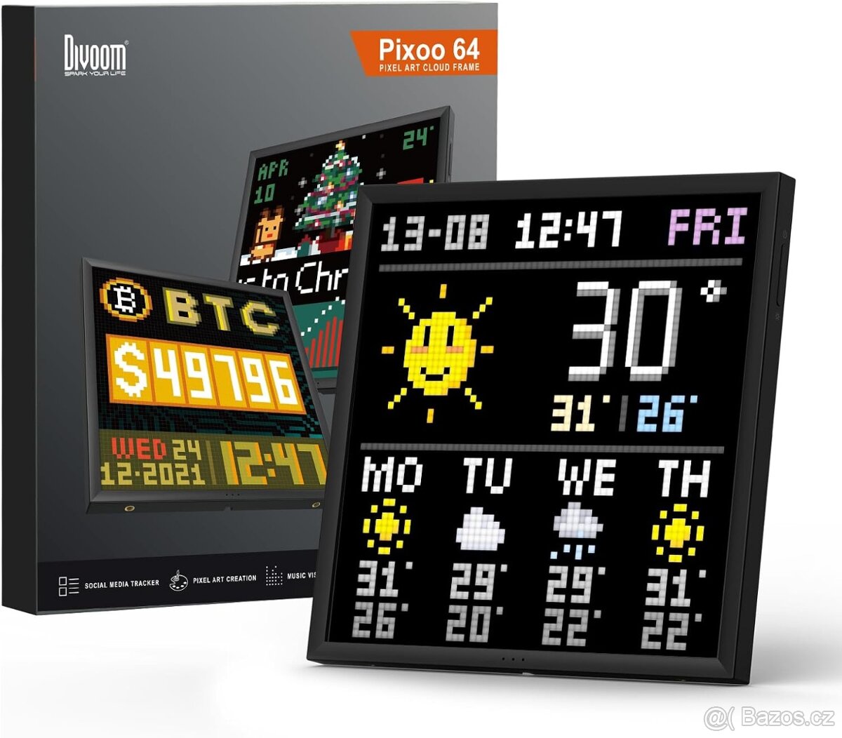 Divoom Pixoo 64 - Pixel-art smart displej - 4