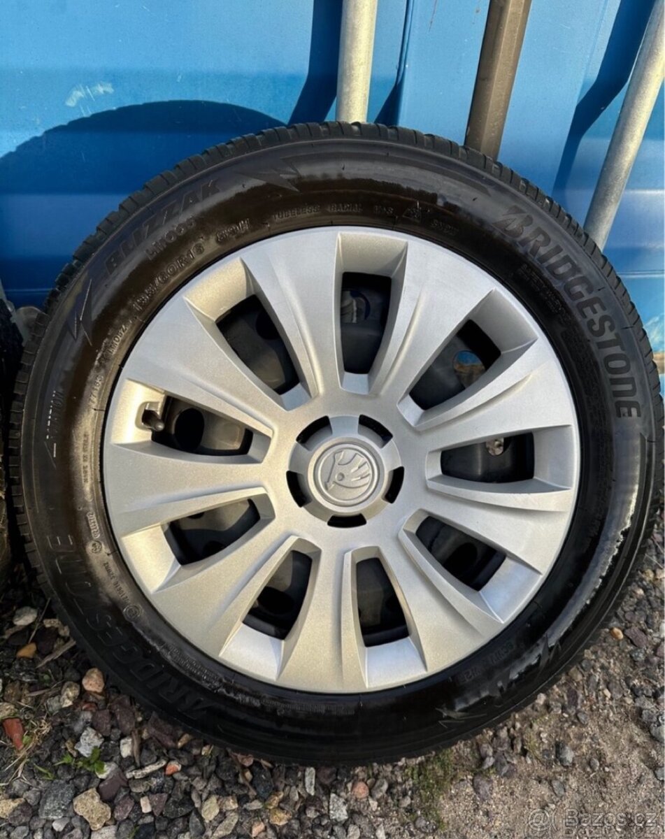 Originální plechové komplety Škoda + zimní pneu 195/60/16 - 4