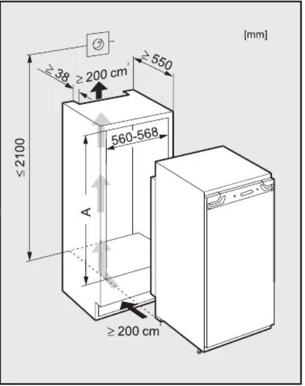 Vestavná kombinovaná lednice Miele K9758 iDF - 4