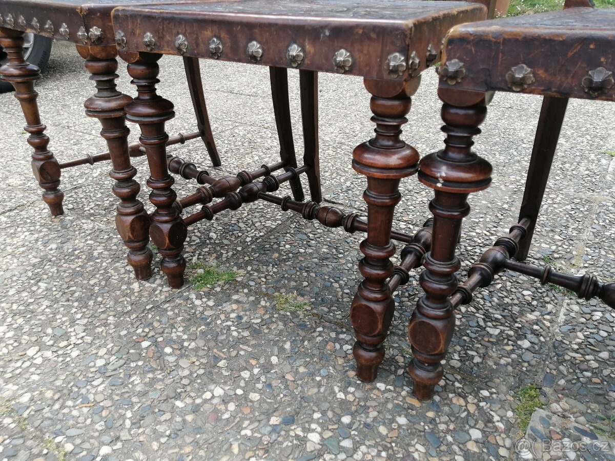 Starožitné židle - 4ks - 4