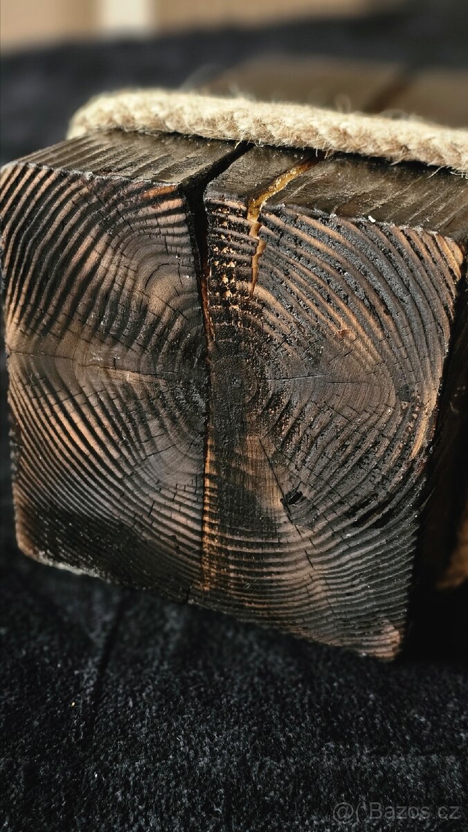 Svícen z přírodního dřeva - 4