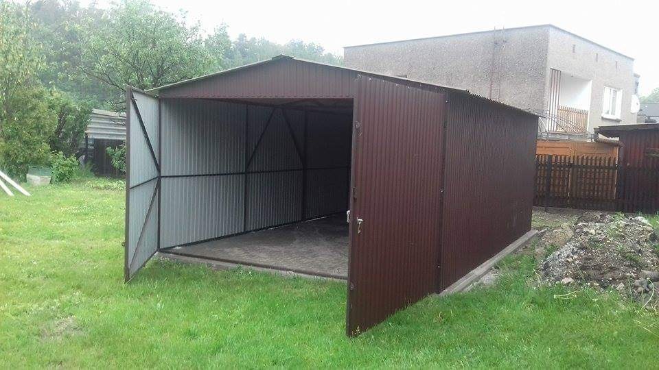 Plechová garáž 4x5m - 4