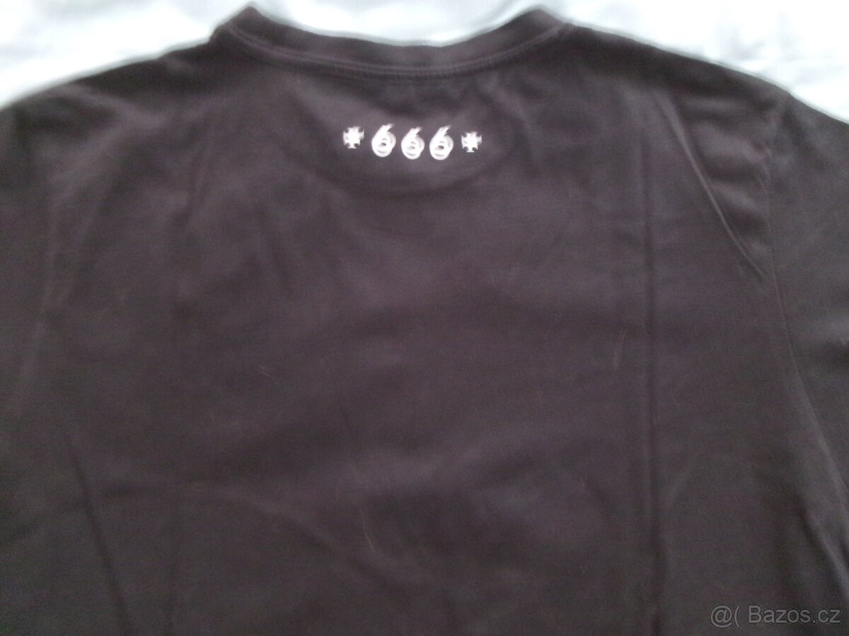 Nové pánské triko HOLY BLVK - +666+. - 4