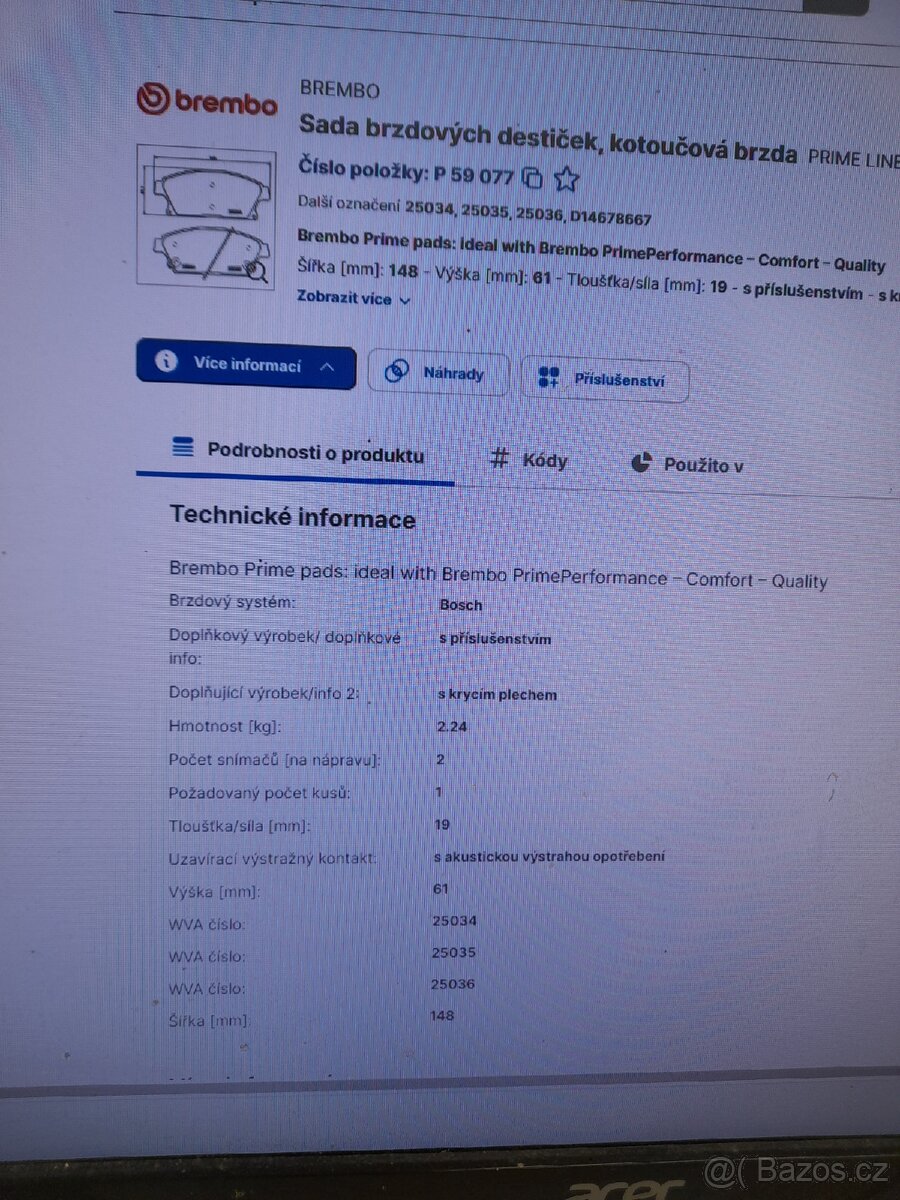 Brzdové destičky Opel - 4