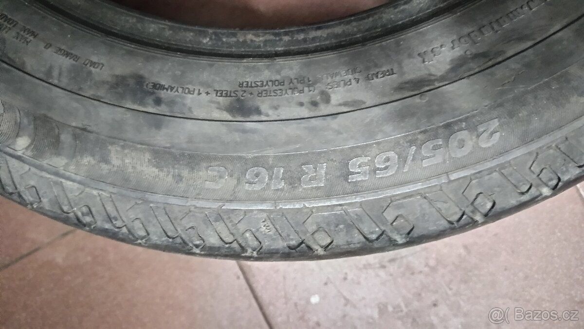 4 letní 205/65 R16C matador - 4