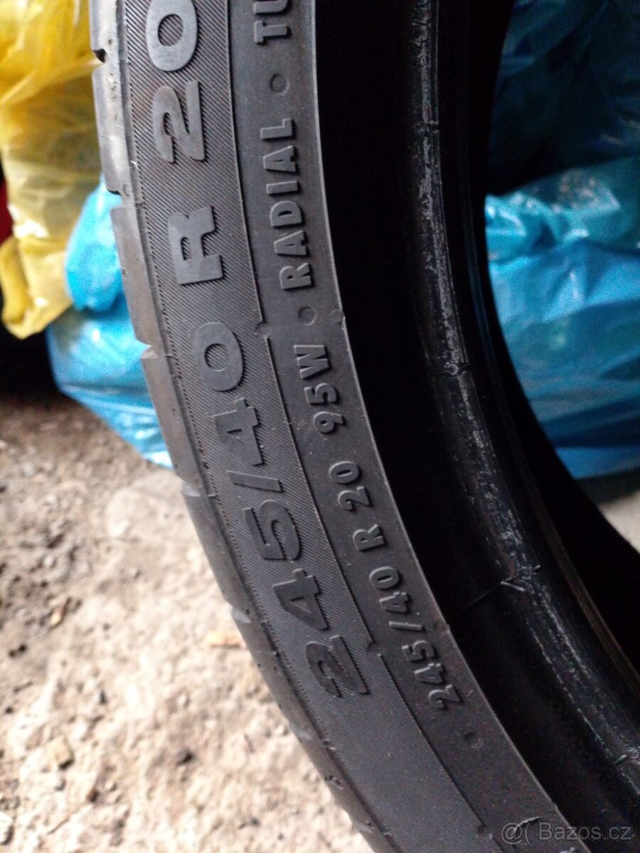 245/40/20 95w Continental - letní pneu 2ks - 4