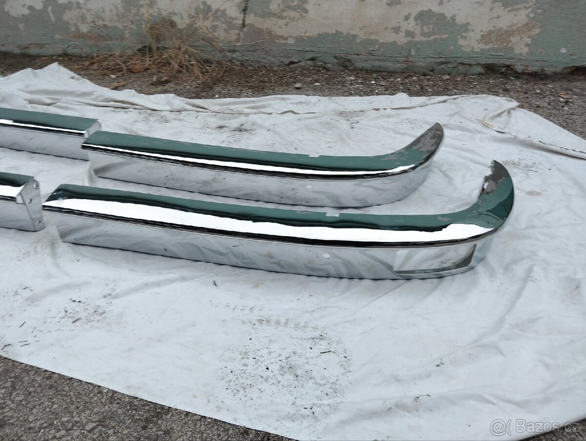 Škoda 100 110 nachromovane narazniky s vyrezom - 4