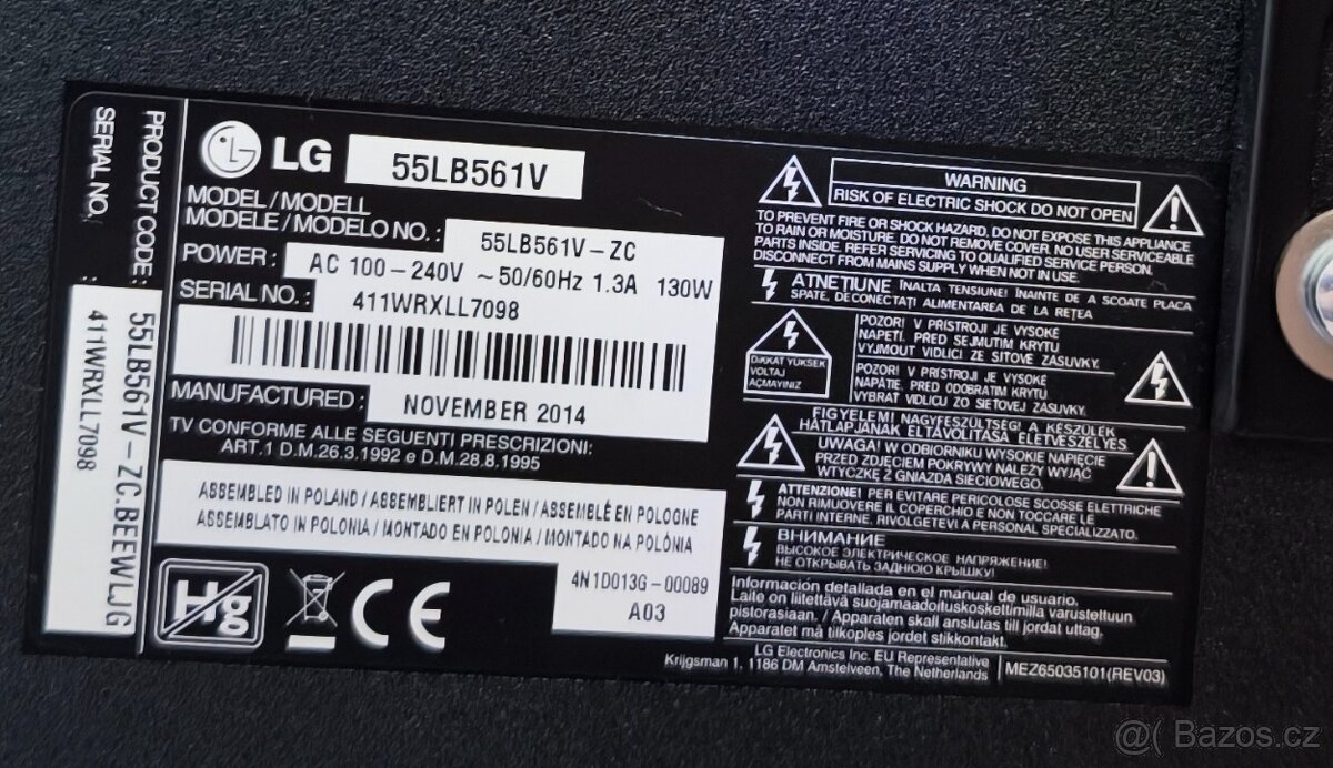 Velká Televize LG 139cm 55 palců LED Full HD - 4