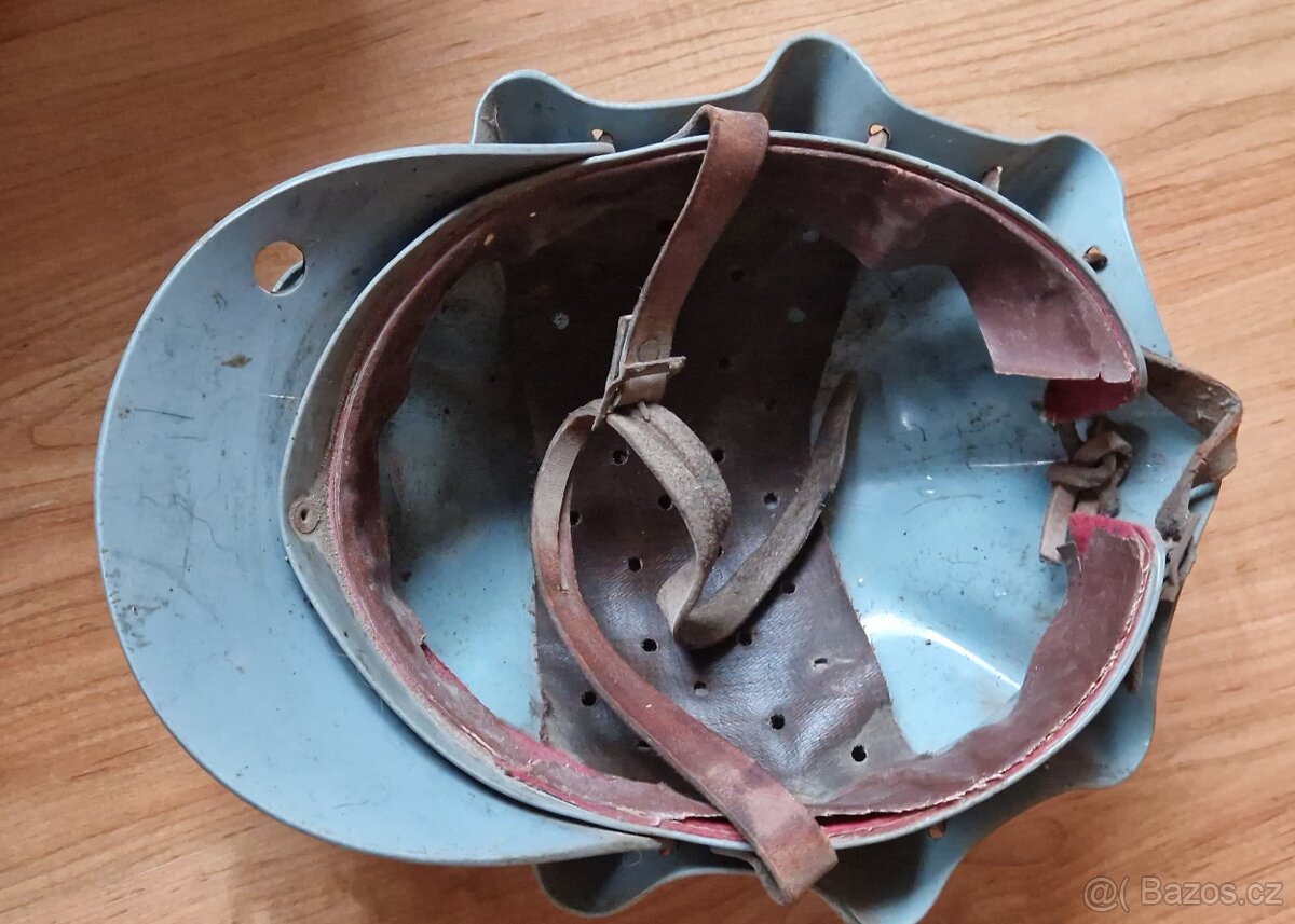 Hornická helma,přilba želva laminátová 4x,hornická lodička - 4