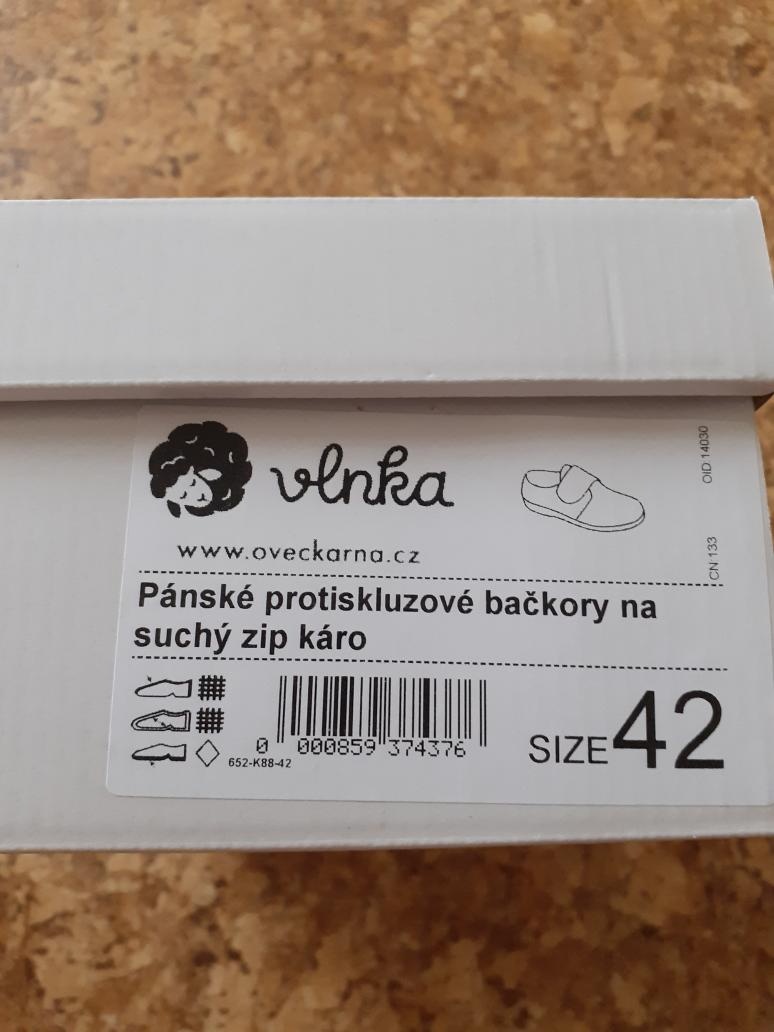 Pánské bačkory na suchý zip, zateplené, vel. 42 - 4