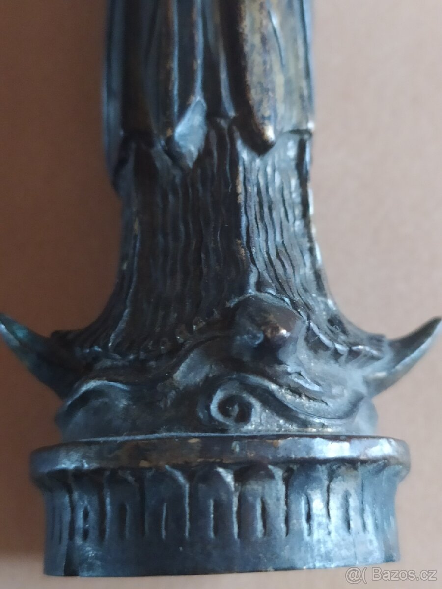 Socha Madony s granátovým jablkem, bronz. - 4