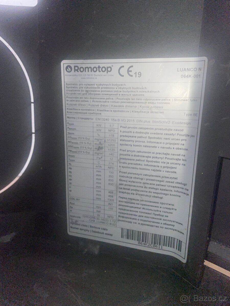 Krbová kamna Romotop Luanco N - 4