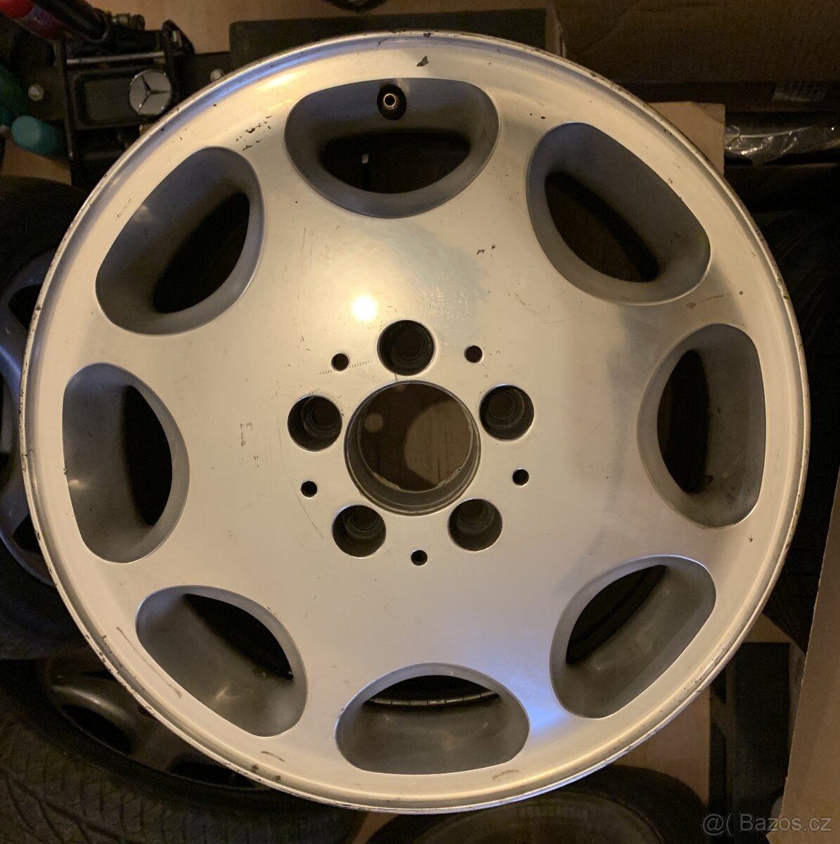 alu Mercedes-Benz w140 orig. R16 4ks + šrouby - 4