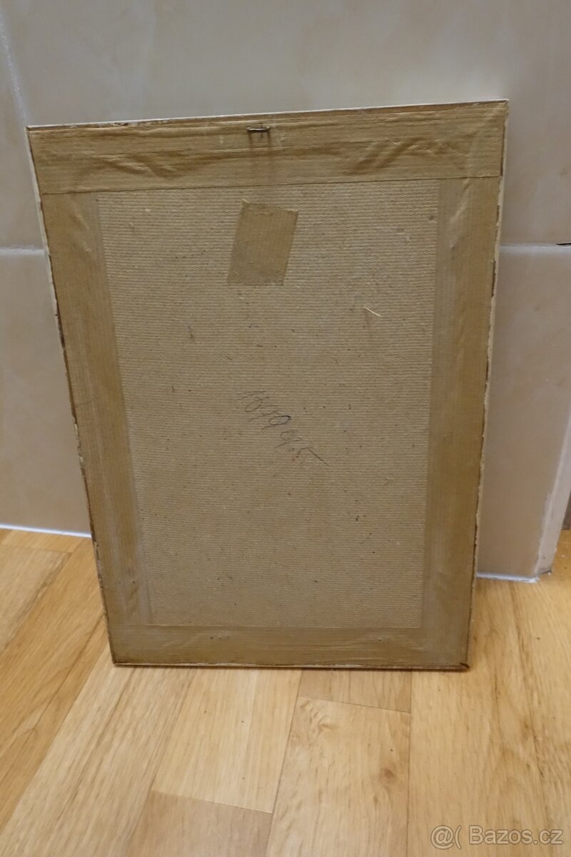 Starý dobový portrét Ludvíka Svobody – prezident ČSSR - 4