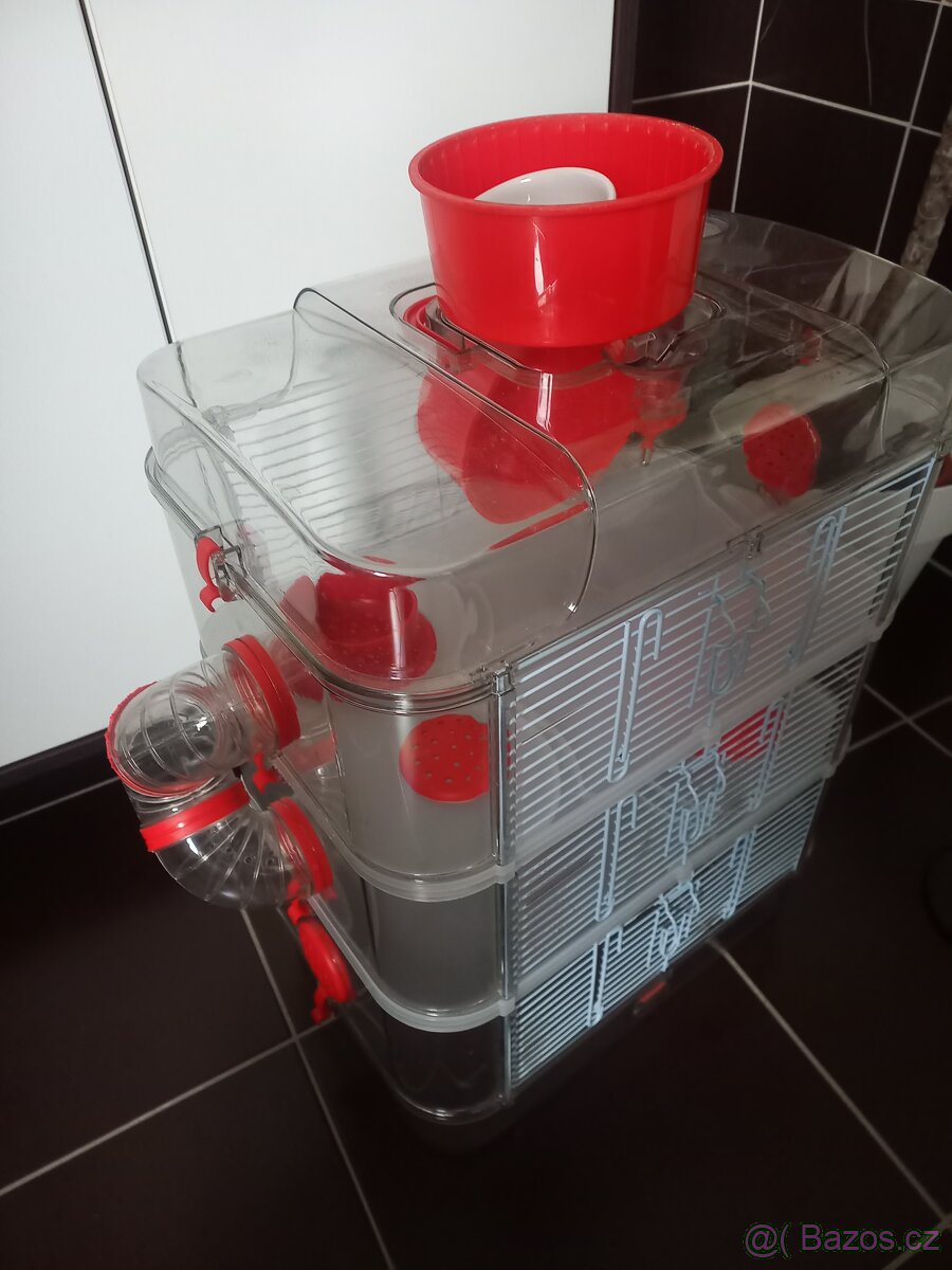 Prodám klec patrovou na křečka - 4