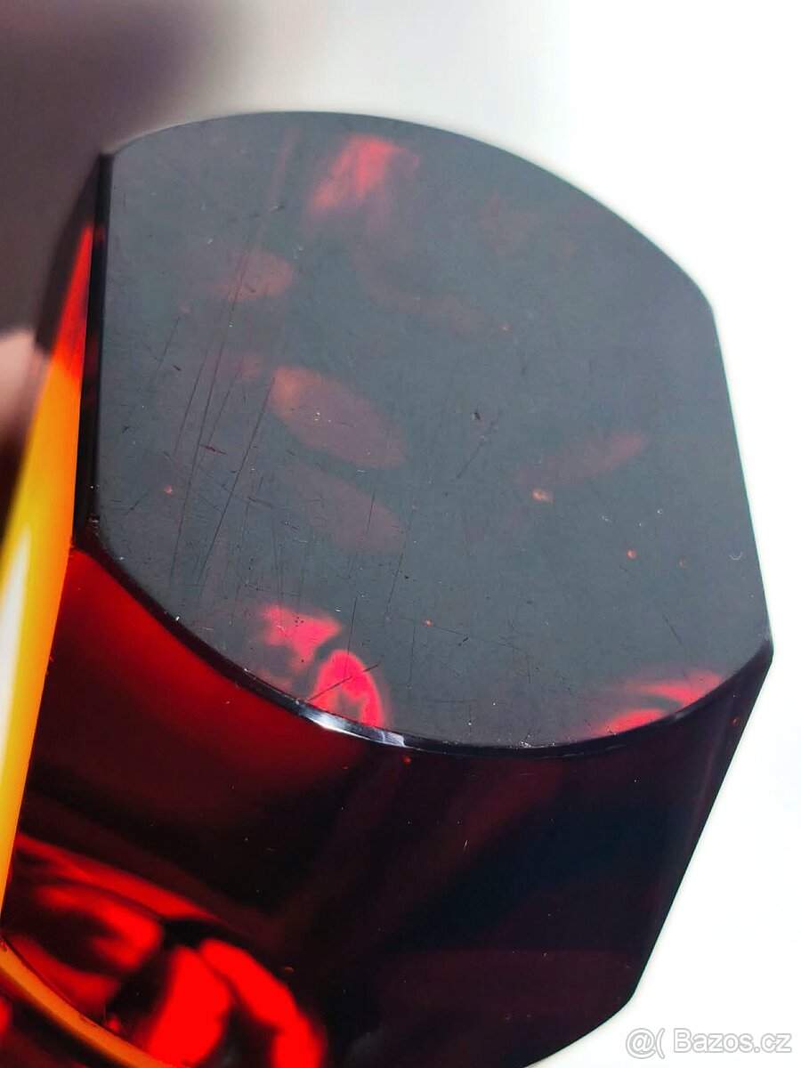 Hutní sklo - váza - 4