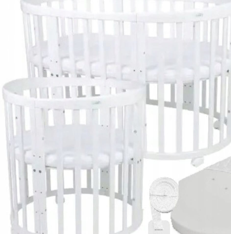 Dětská postýlka Waldin 7v1 oválná - 4