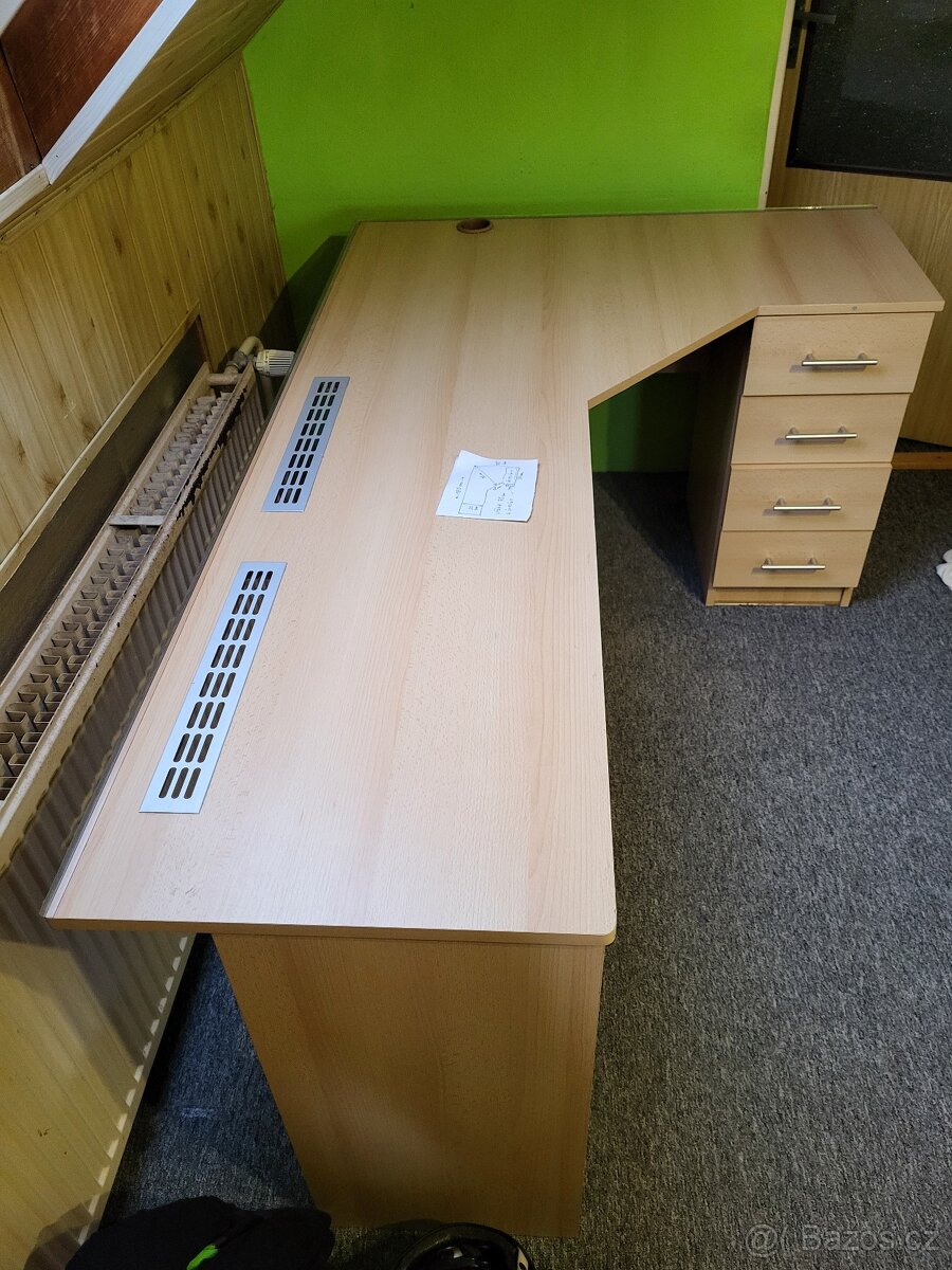 rohový psací stůl - 4