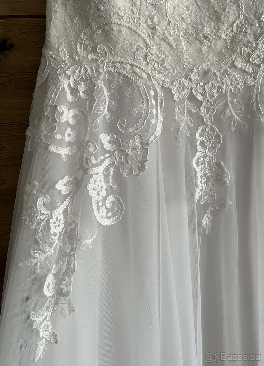 Svatební šaty vel.42/44 - 4