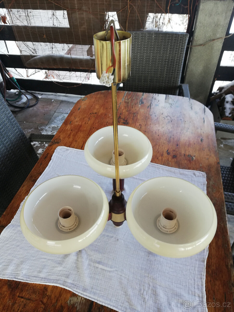 STAROŽITNÝ TROJRAMENNÝ LUSTR - 4