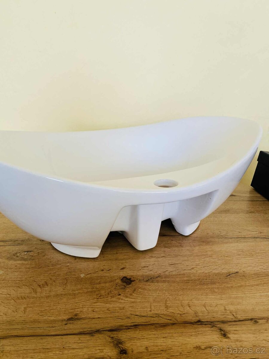 Oválné keramické umyvadlo 60x40 cm - 4