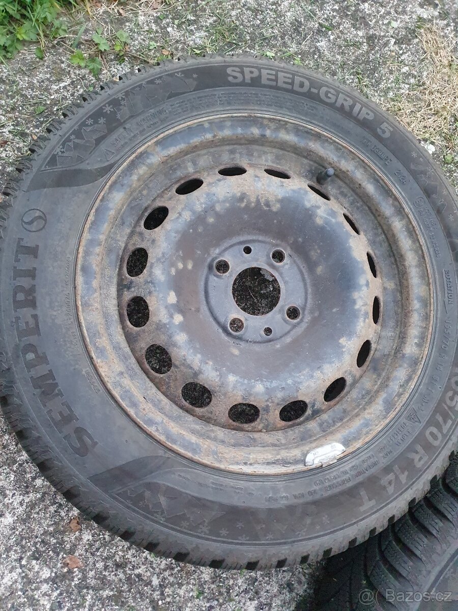 Zimni Semperit Speed -grip 5, 165/70/R14 TOP, jako novy - 4
