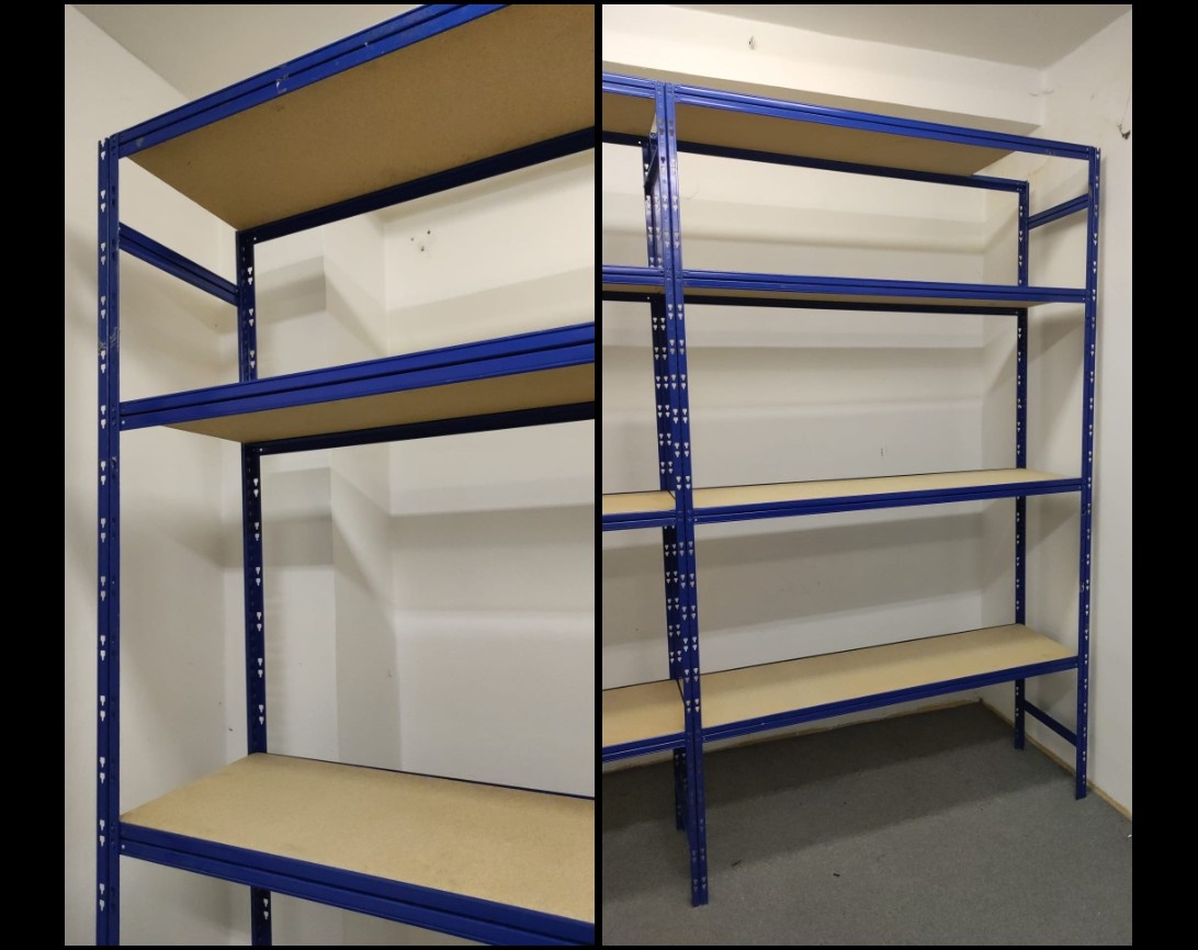 Policový regál 150x60 - výška 250 cm - 270 kg/polici - 4