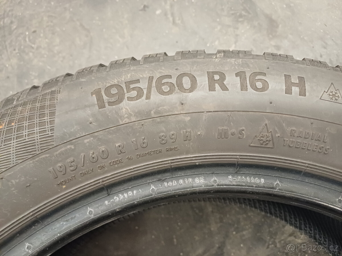 Zimní pneu continental 195/60/16 89H - 4