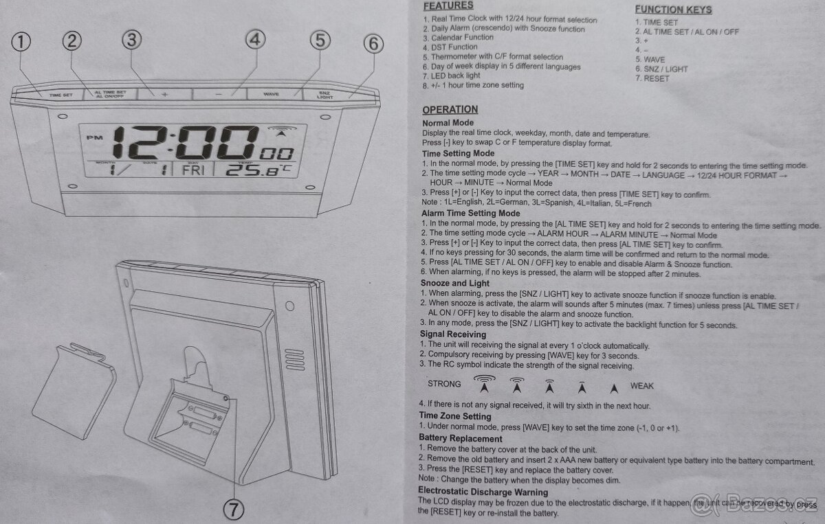 Prodám NEPOUŽITÝ radiobudík - 4