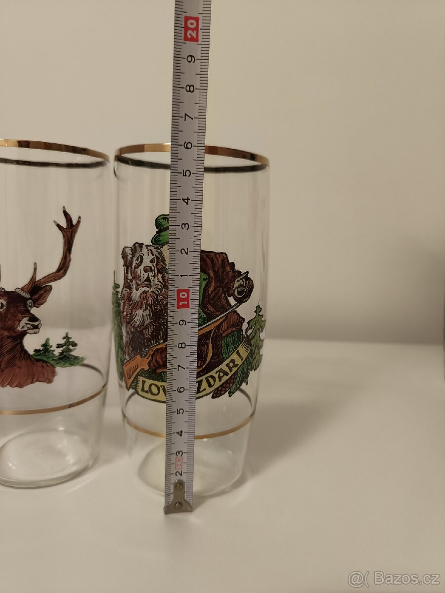 Sklenice lovecký motiv - 4
